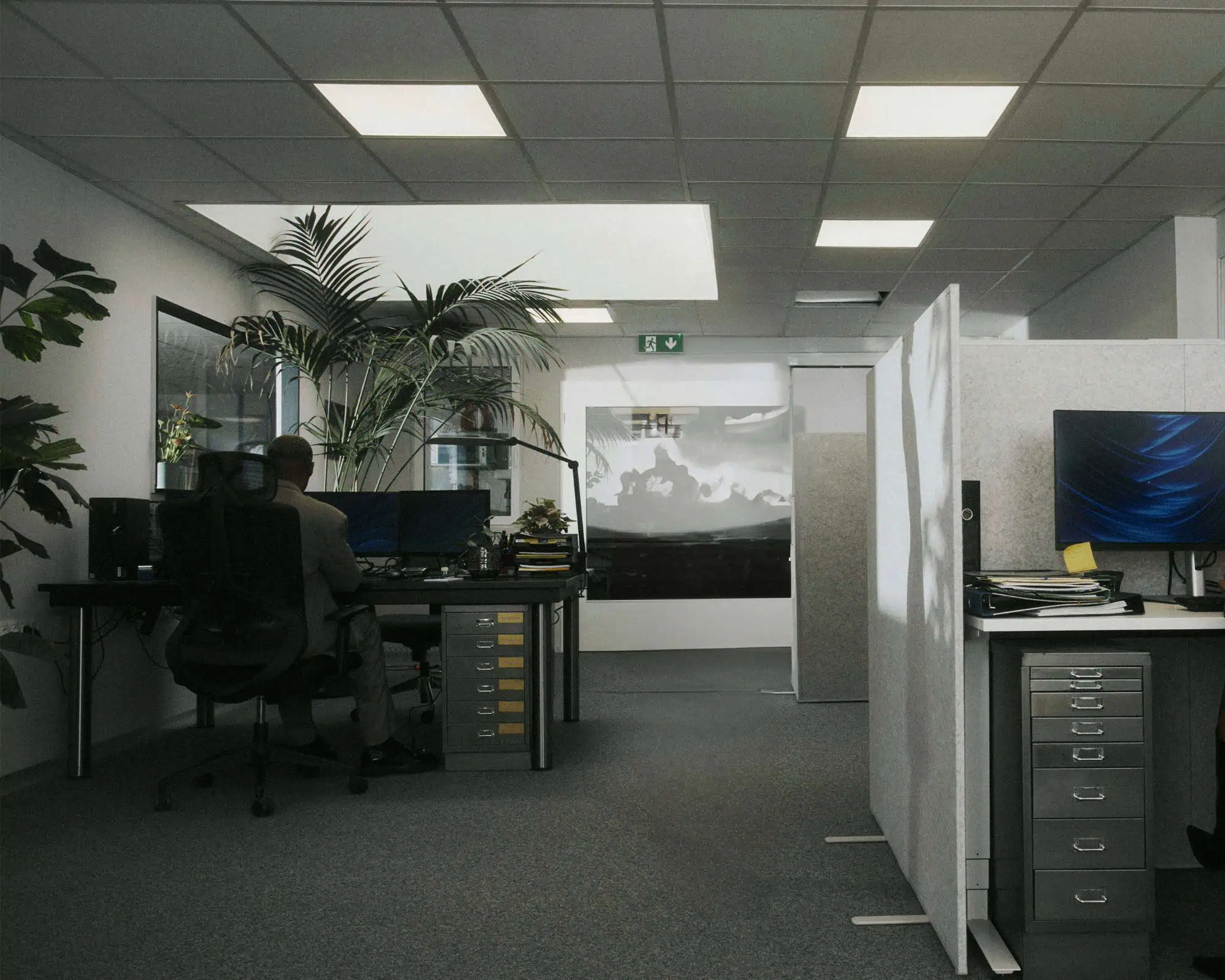 office with cubicles